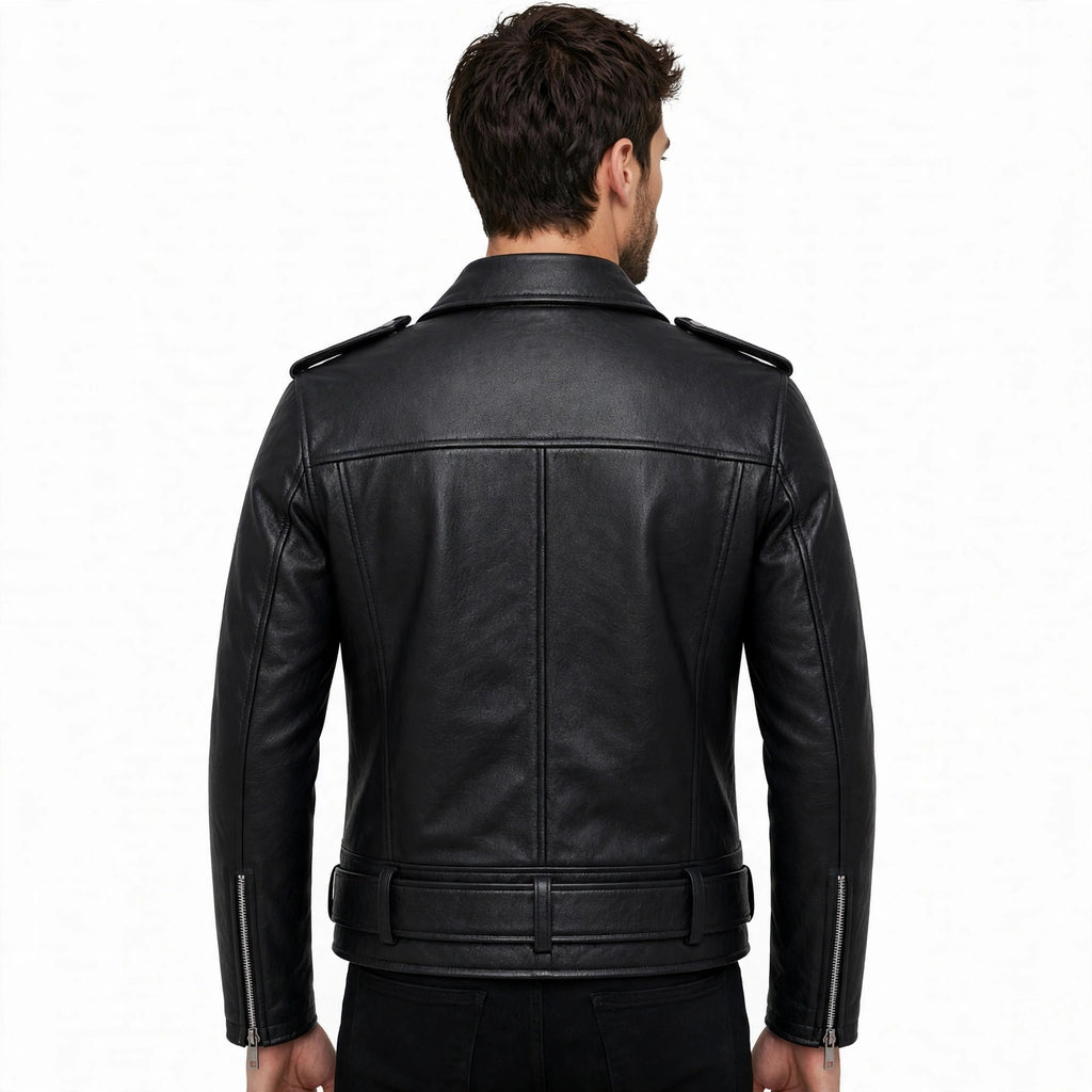 Ravenhurst Classic Biker Jacket – Men's Premium Leather Moto Jacket | North Hide London