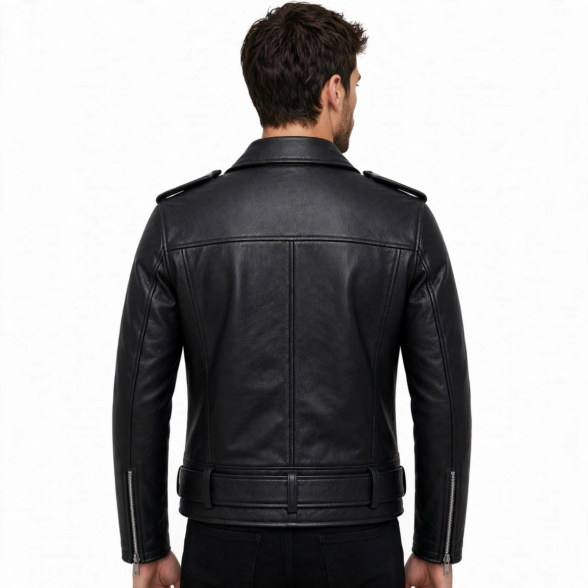 Ravenhurst Classic Biker Jacket – Men's Premium Leather Moto Jacket | North Hide London